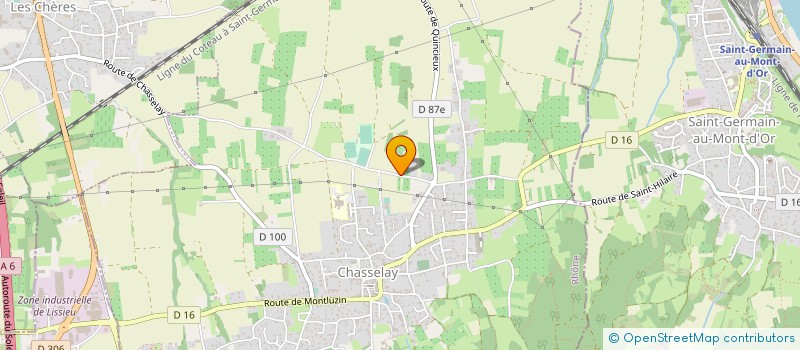 localisation de l'entreprise MONSIEUR ARNAUD SAIGNANT à CHASSELAY