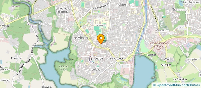 localisation de l'entreprise MONSIEUR ARNAUD SANNIER à VANNES