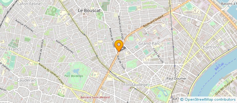 localisation de l'entreprise MONSIEUR ARNAUD SAPPARRART à LE BOUSCAT