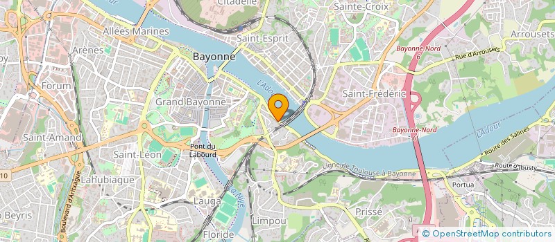 localisation de l'entreprise MONSIEUR ARNAUD SARDA  BAYONNE