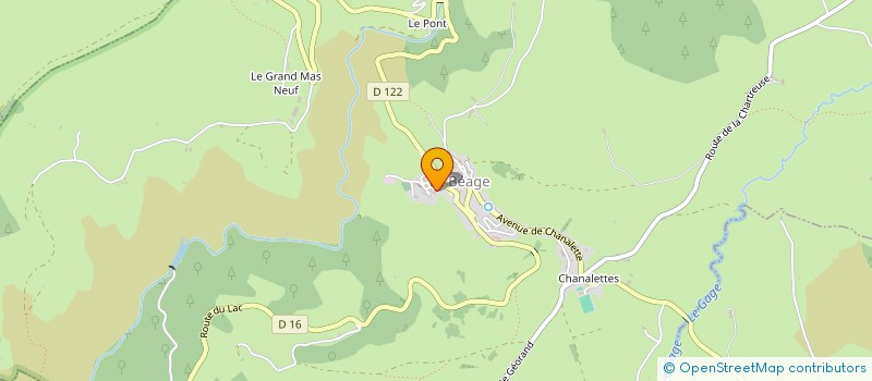 localisation de l'entreprise MONSIEUR ARNAUD SAUGUES  LE BEAGE