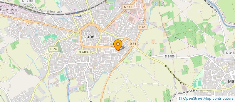 localisation de l'entreprise MONSIEUR ARNAUD SAVERI  LUNEL