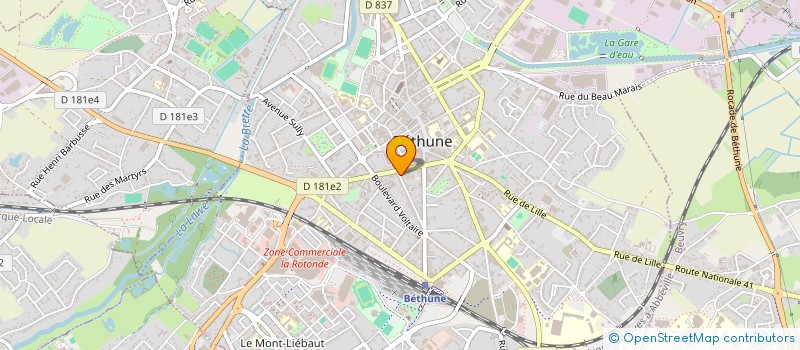 localisation de l'entreprise MONSIEUR ARNAUD SCARCERIAU à BETHUNE
