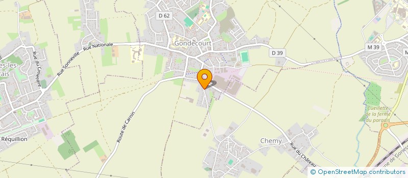 localisation de l'entreprise MONSIEUR ARNAUD SCHOKKAERT à GONDECOURT