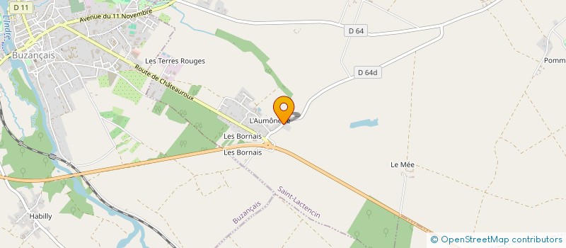 localisation de l'entreprise MONSIEUR ARNAUD SCHOOFS à BUZANCAIS