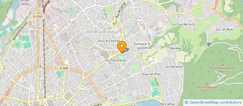 localisation de l'entreprise MONSIEUR ARNAUD SCHREIBER à ANNECY