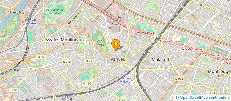 localisation de l'entreprise MONSIEUR ARNAUD SIMON  VANVES