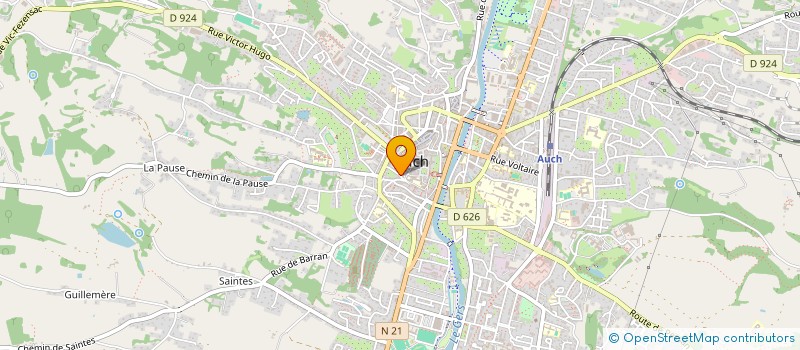 localisation de l'entreprise MONSIEUR ARNAUD SUBRA à AUCH