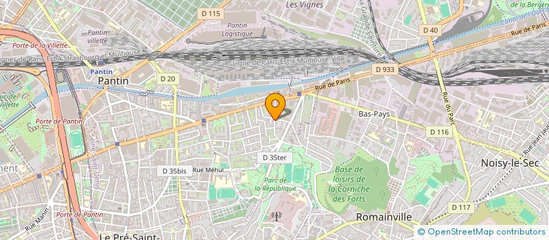 localisation de l'entreprise MONSIEUR ARNAUD SZOBAD  PANTIN