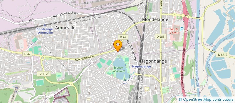 localisation de l'entreprise MONSIEUR ARNAUD TAILOU  HAGONDANGE