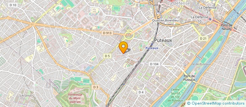 localisation de l'entreprise MONSIEUR ARNAUD TEISSIER  PUTEAUX