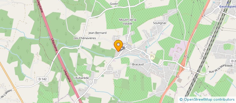 localisation de l'entreprise MONSIEUR ARNAUD TERRAL  PEUJARD