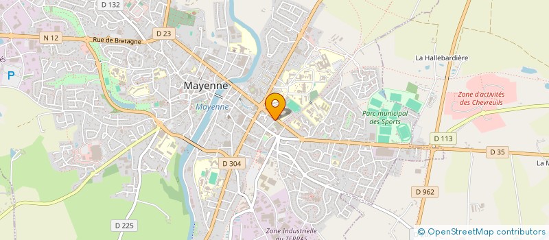 localisation de l'entreprise MONSIEUR ARNAUD TESSIER  MAYENNE