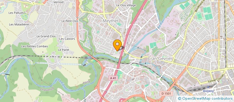 localisation de l'entreprise MONSIEUR ARNAUD TETTONI à ANNECY