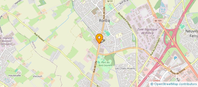 localisation de l'entreprise MONSIEUR ARNAUD THERY  RONCQ