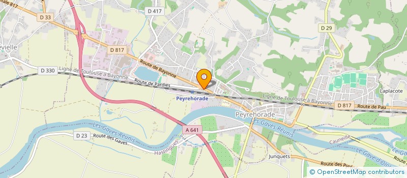 localisation de l'entreprise MONSIEUR ARNAUD THIBAUDEAU  PEYREHORADE