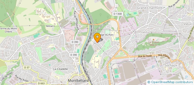 localisation de l'entreprise MONSIEUR ARNAUD THIBAULT à MONTBELIARD