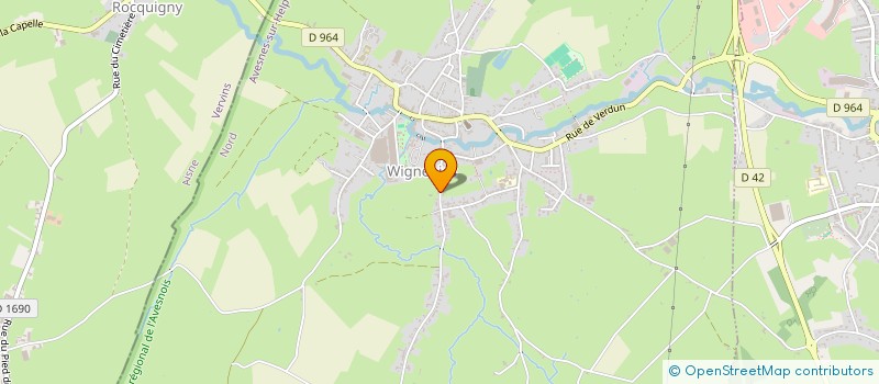 localisation de l'entreprise MONSIEUR ARNAUD THIEBEAUX  WIGNEHIES