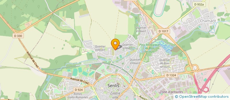 localisation de l'entreprise MONSIEUR ARNAUD THIROUIN  SENLIS