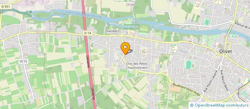 localisation de l'entreprise MONSIEUR ARNAUD THOMAS à OLIVET