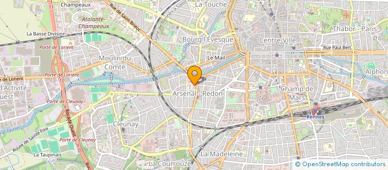localisation de l'entreprise MONSIEUR ARNAUD THOMAZO à RENNES