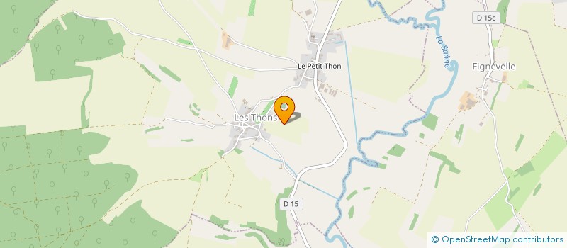 localisation de l'entreprise MONSIEUR ARNAUD THOUVENOT  LES THONS