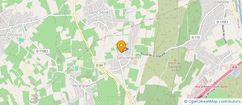 localisation de l'entreprise MONSIEUR ARNAUD THOUZELLIER  SATURARGUES