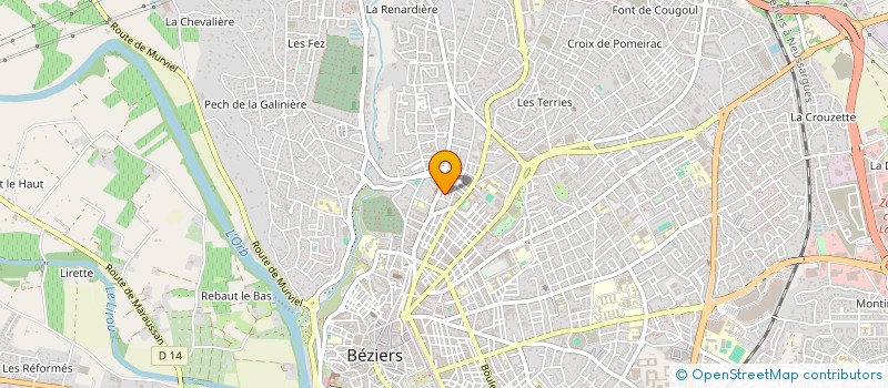 localisation de l'entreprise MONSIEUR ARNAUD THUBERT à BEZIERS