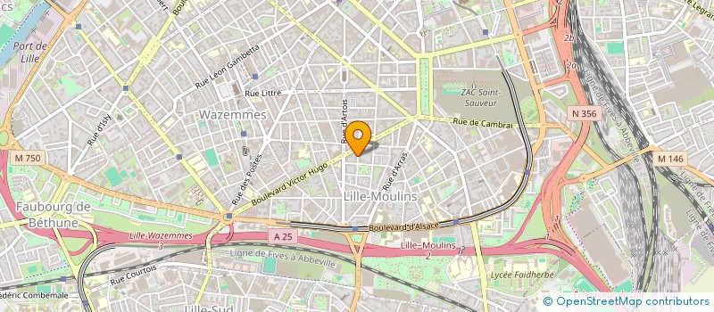 localisation de l'entreprise MONSIEUR ARNAUD THUILLIER à LILLE