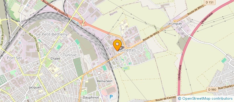 localisation de l'entreprise MONSIEUR ARNAUD THUILLIER  REIMS