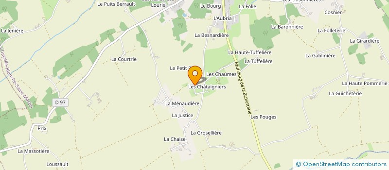 localisation de l'entreprise MONSIEUR ARNAUD THURIER  LA CHAPELLE-BLANCHE-SAINT-MARTIN