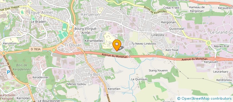 localisation de l'entreprise MONSIEUR ARNAUD TIRILLY à QUIMPER