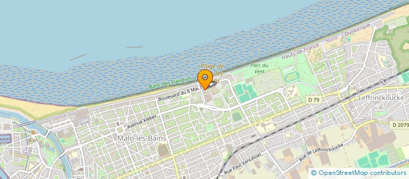 localisation de l'entreprise MONSIEUR ARNAUD TONDEUR à DUNKERQUE