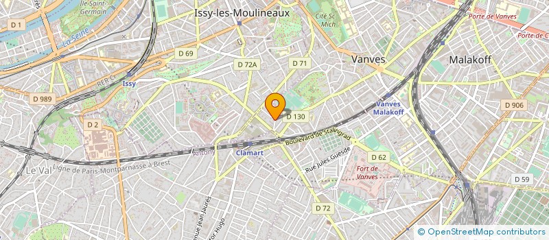 localisation de l'entreprise MONSIEUR ARNAUD TOURNIER à VANVES