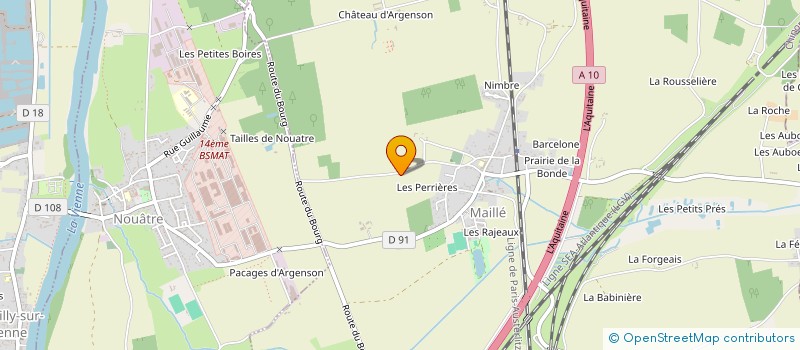 localisation de l'entreprise MONSIEUR ARNAUD TOUZEY  MARCILLY-SUR-VIENNE