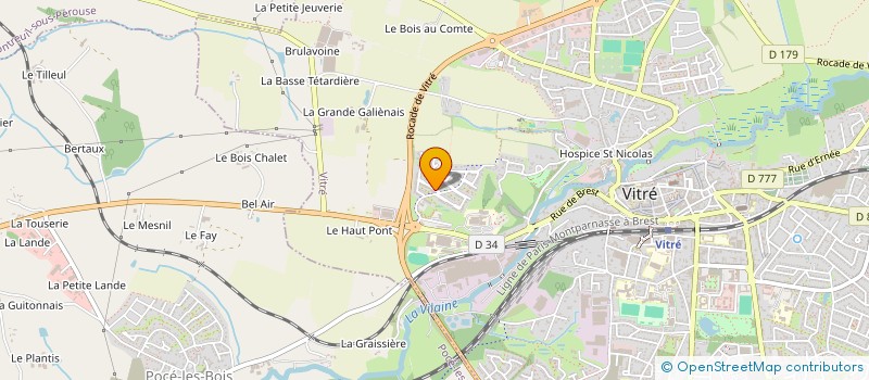 localisation de l'entreprise MONSIEUR ARNAUD TRUBERT  VITRE