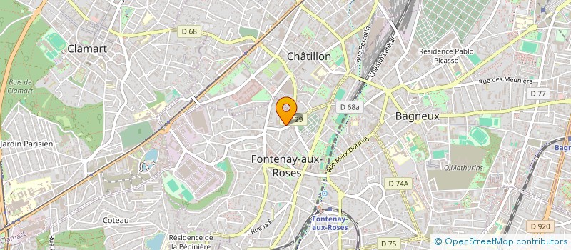 localisation de l'entreprise MONSIEUR ARNAUD TUIL à FONTENAY-AUX-ROSES