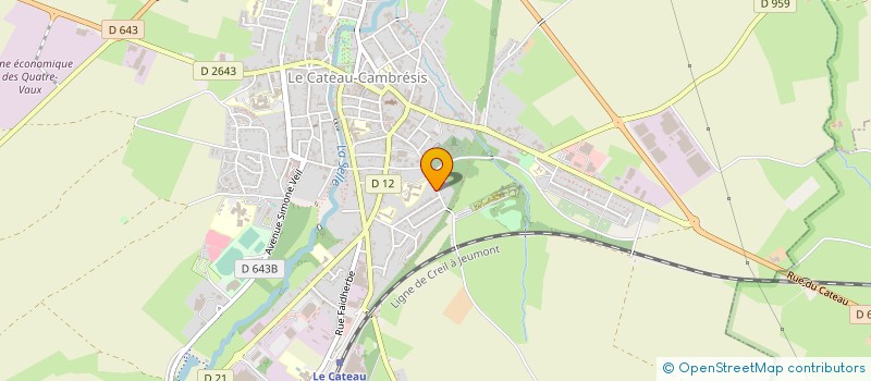localisation de l'entreprise MONSIEUR ARNAUD VAILLANT  LE CATEAU-CAMBRESIS