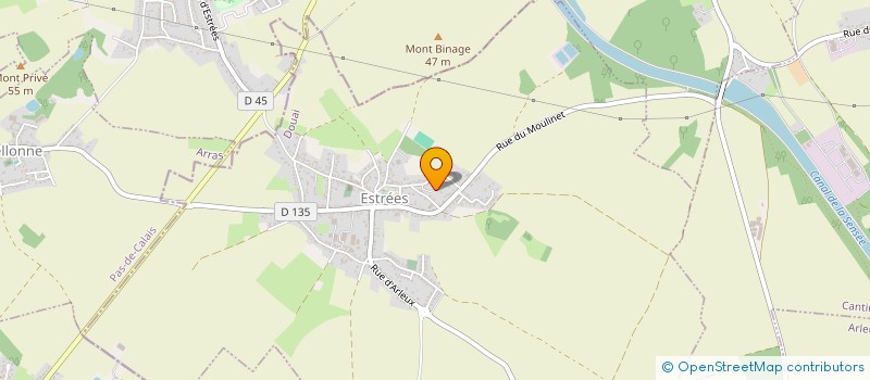 localisation de l'entreprise MONSIEUR ARNAUD VAILLANT  ESTREES