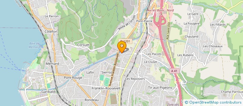 localisation de l'entreprise MONSIEUR ARNAUD VALENTIN  AIX-LES-BAINS