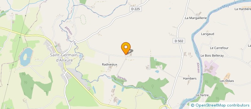 localisation de l'entreprise MONSIEUR ARNAUD VALETTE  ALEXAIN