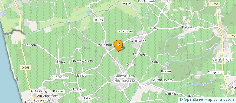 localisation de l'entreprise MONSIEUR ARNAUD VALLADE  SAINT-CIERS-DE-CANESSE