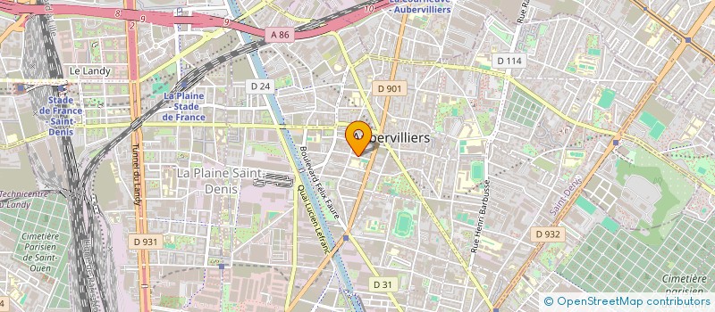 localisation de l'entreprise MONSIEUR ARNAUD VALOIS à AUBERVILLIERS