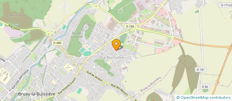 localisation de l'entreprise MONSIEUR ARNAUD VAN DEN SCHRIECK à BRUAY-LA-BUISSIERE