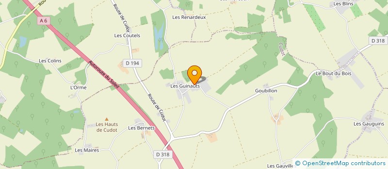 localisation de l'entreprise MONSIEUR ARNAUD VANACKER  CUDOT