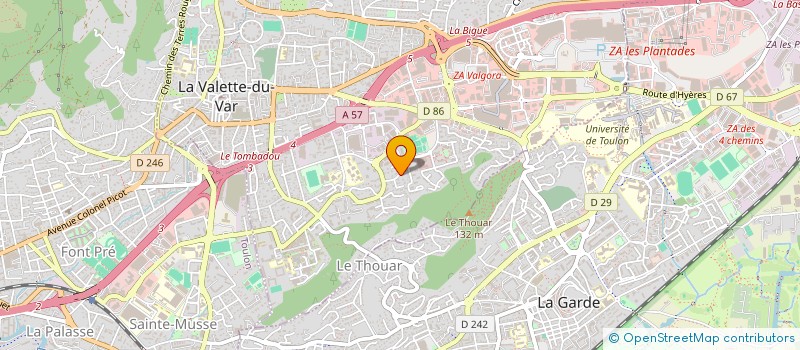 localisation de l'entreprise MONSIEUR ARNAUD VANBELLINGHEN à LA VALETTE-DU-VAR