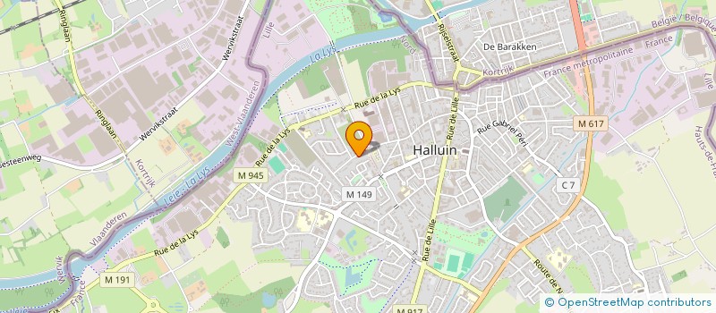 localisation de l'entreprise MONSIEUR ARNAUD VANDENABEELE à HALLUIN