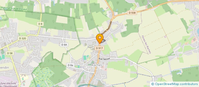 localisation de l'entreprise MONSIEUR ARNAUD VANHONACKER à RACHES