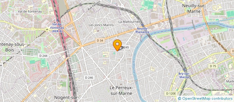 localisation de l'entreprise MONSIEUR ARNAUD VANNINI à LE PERREUX-SUR-MARNE