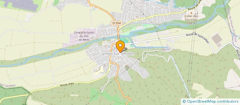 localisation de l'entreprise MONSIEUR ARNAUD VANTROYS à VINON-SUR-VERDON